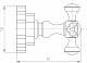 Milacio Крючок Villena MC.902.BBR двойной черная бронза – фотография-4